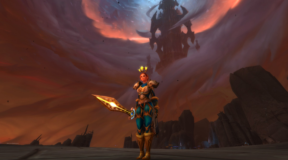 World of Warcraft - en spelare står utanför Torghast i The Maw