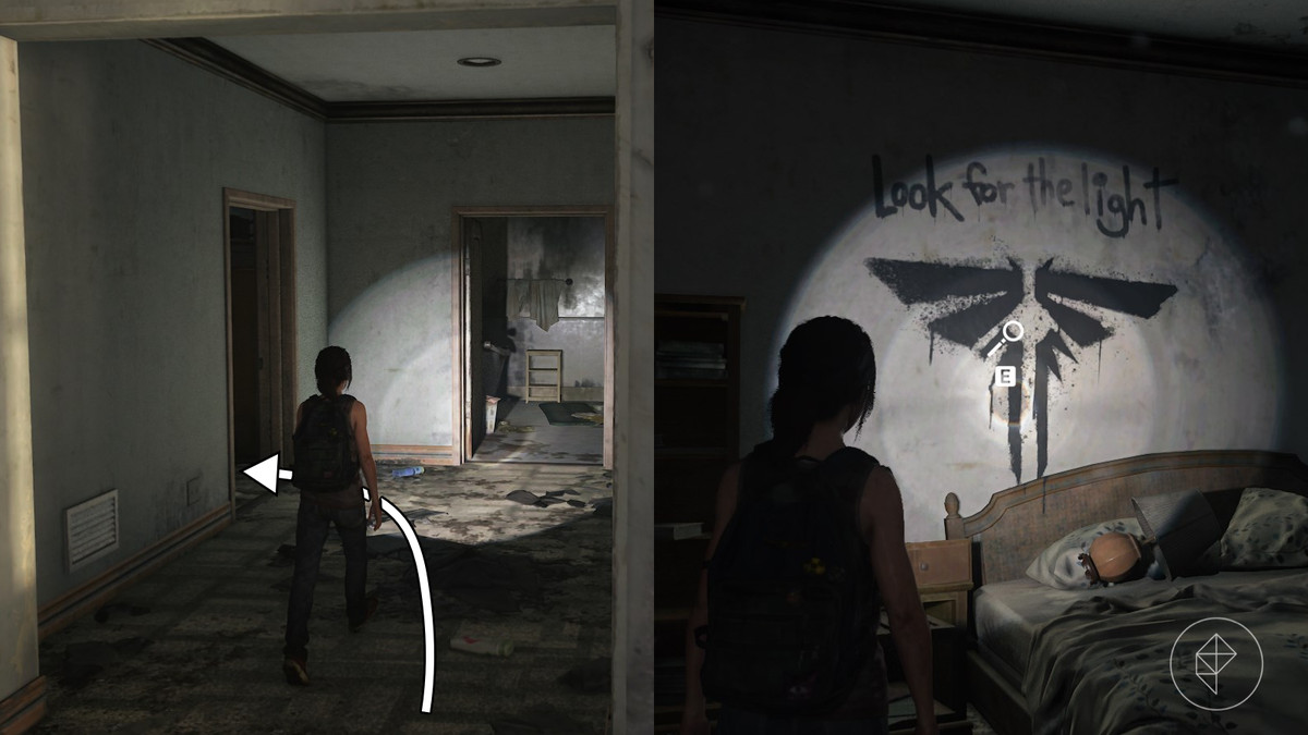 Optional conversation 1 location in the Mallrats section of the Left Behind DLC in The Last of Us Part 1