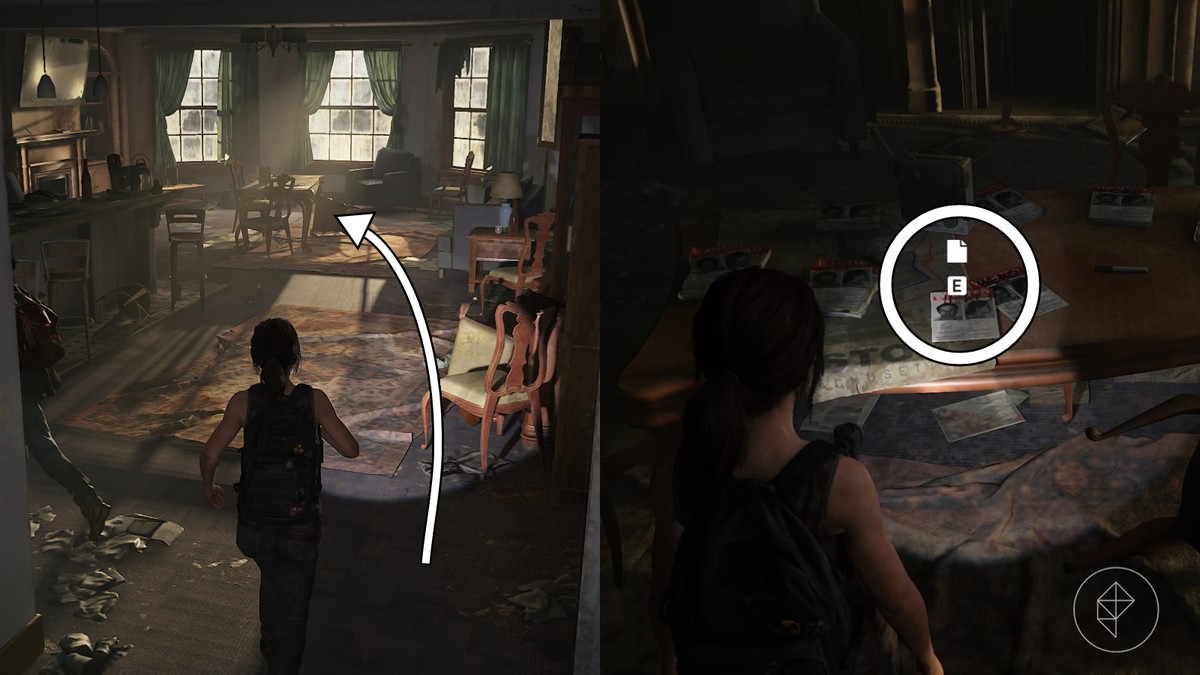 Wanted Poster artifact location in the Mallrats section of the Left Behind DLC in The Last of Us Part 1