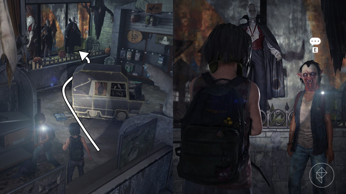 Optional conversation 9 location in the Mallrats section of the Left Behind DLC in The Last of Us Part 1