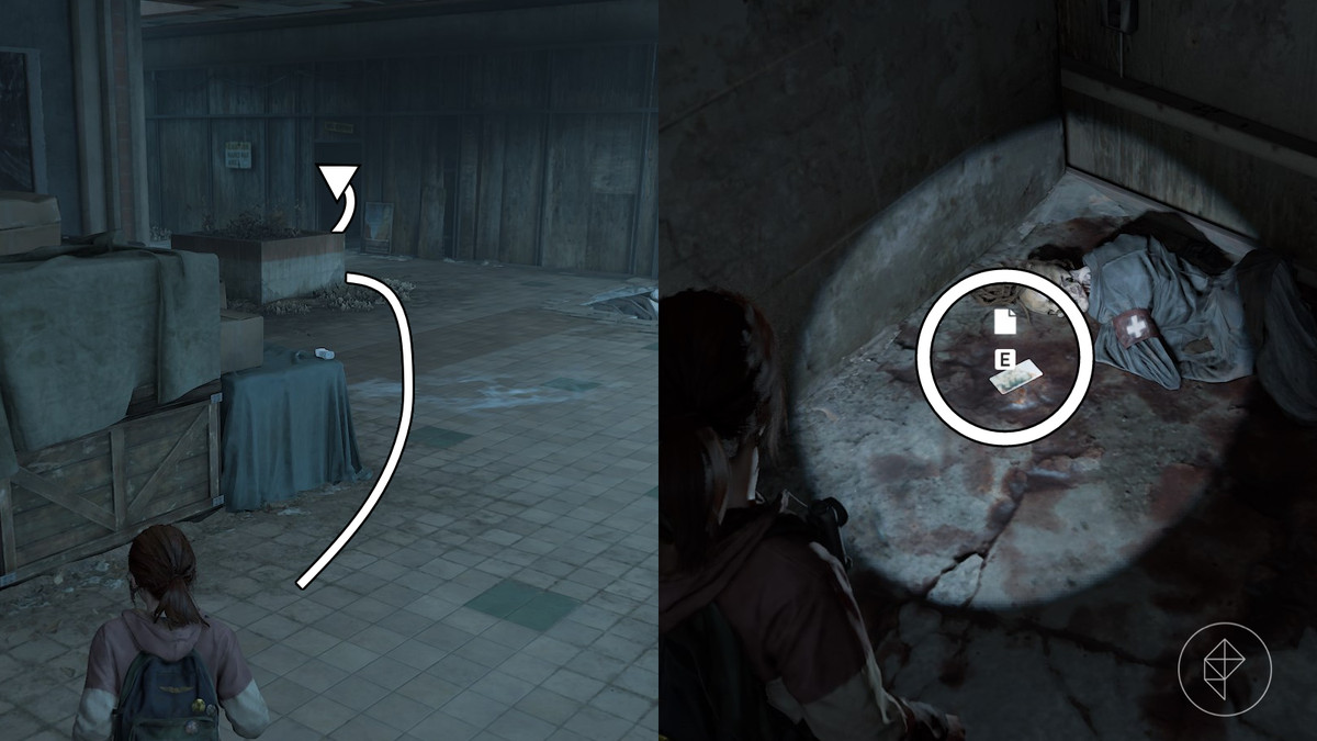 Crew Photo artifact location in the The Enemy of My Enemy section of the Left Behind DLC in The Last of Us Part 1