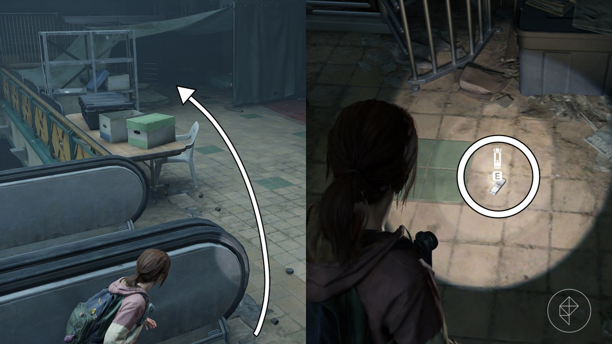 Atrium recorder location in the So Close section of the Left Behind DLC in The Last of Us Part 1