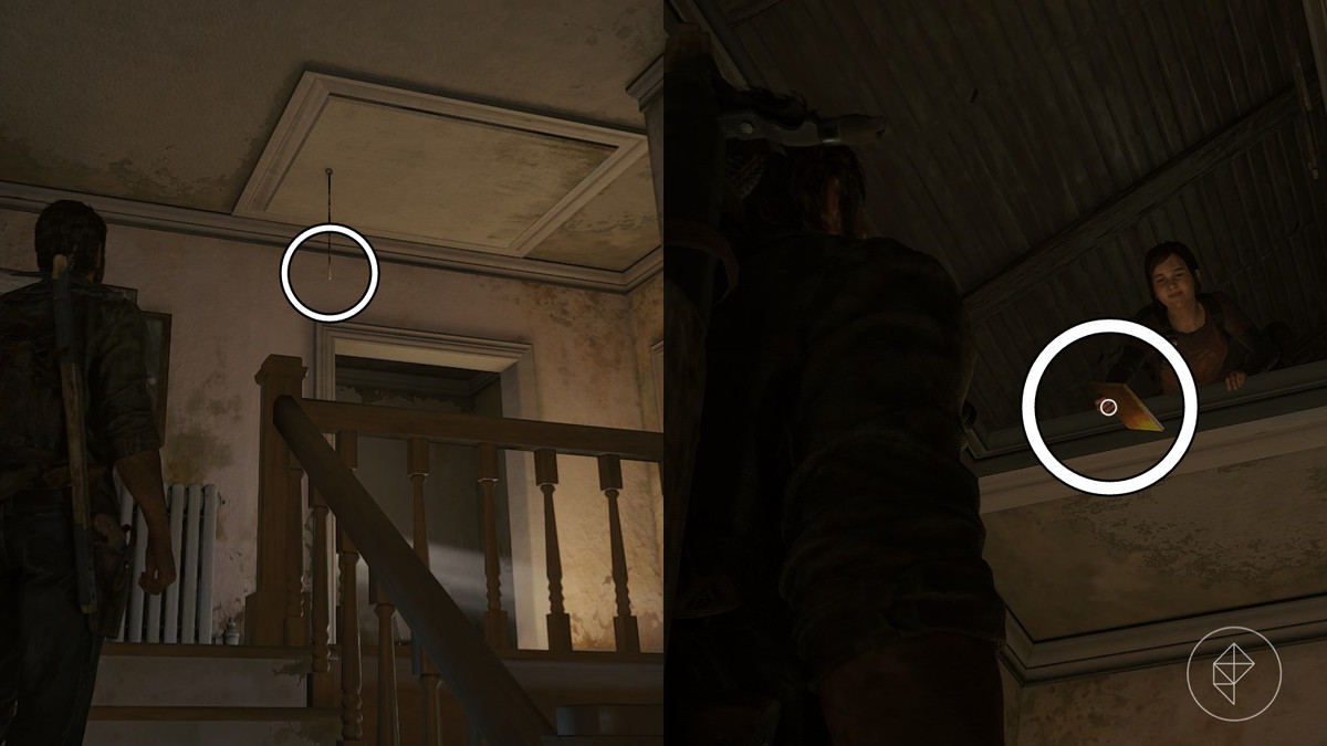 Melee techniques training manual location in the Suburbs section of the The Suburbs chapter in The Last of Us Part 1