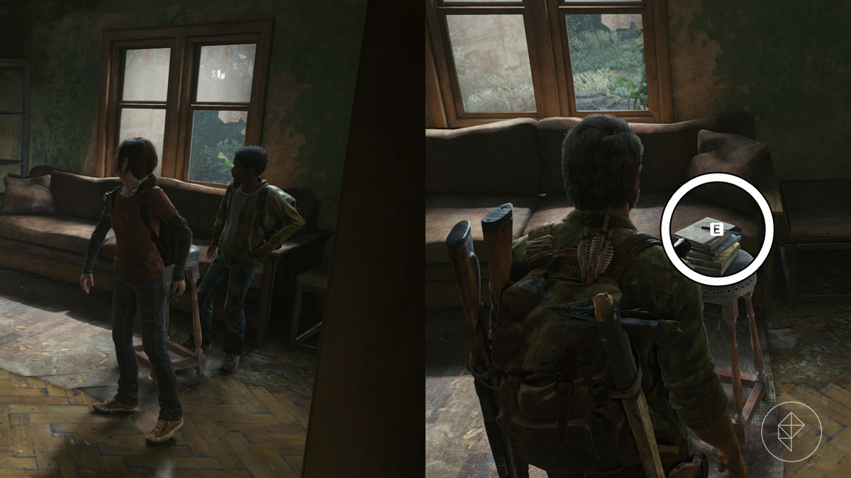 Optional Conversation 31 location in the Suburbs section of the Suburbs chapter in The Last of Us Part 1