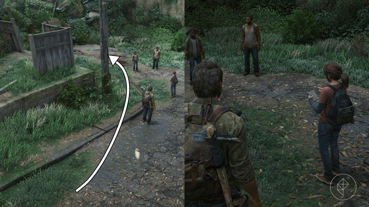 Optional conversation 32 location in the Suburbs section of the The Suburbs chapter in The Last of Us Part 1