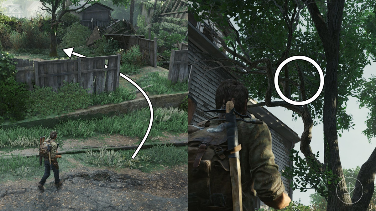 Matthew White Firefly pendant location in the Suburbs section of the The Suburbs chapter in The Last of Us Part 1