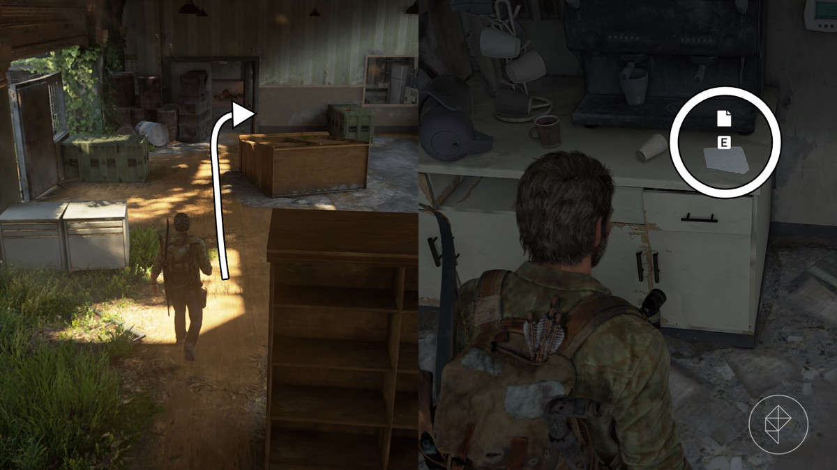 Abandon zone note artifact location found in the Alone and Forsaken section of the Pittsburgh chapter in The Last of Us Part 1