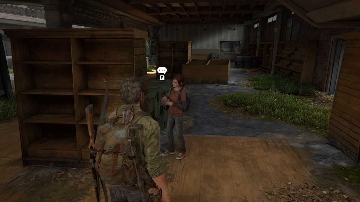 Ellie’s Joke 2 location during the Alone and Forsaken section of the Pittsburgh chapter in The Last of Us Part 1 