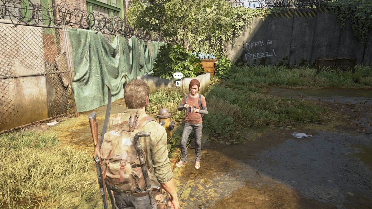 Ellie’s jokes 3 location during the Alone and Forsaken section of the Pittsburgh Chapter in The Last of Us Part 1