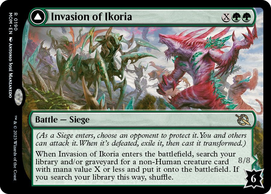 Invasionen av Ikoria-slaget, en belägring, har 6 försvar.