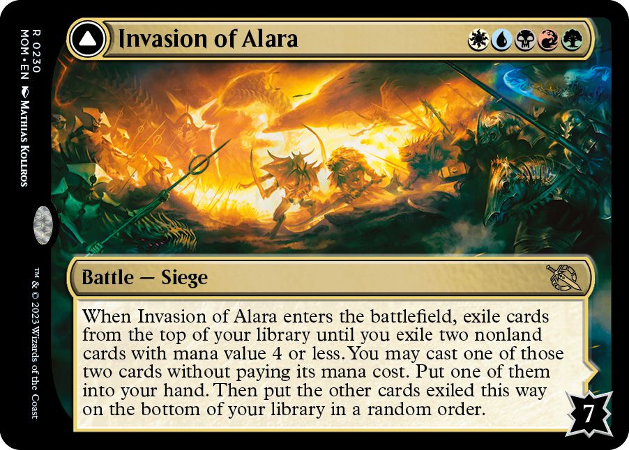 Invasion of Alara är en strid, en belägring, med 7 försvar.