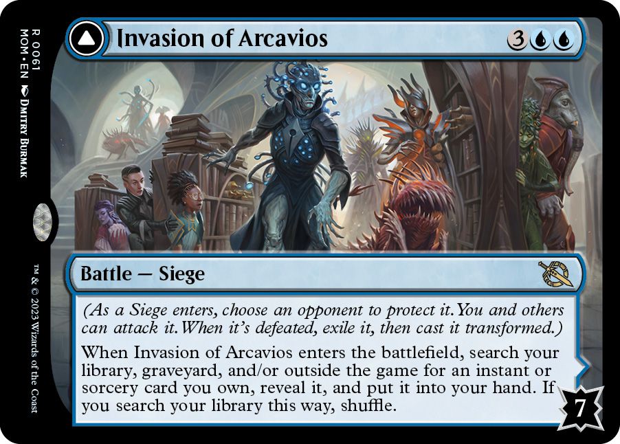 Invasion av Arcavios strid, en belägring, har 7 försvar.