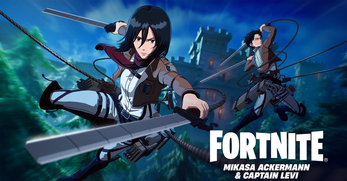 Attack on Titans ODM kommer till Fortnite, tillsammans med nya skal