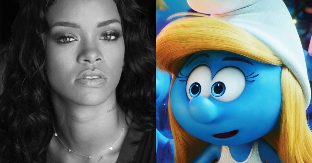 Rihanna är Smurfette