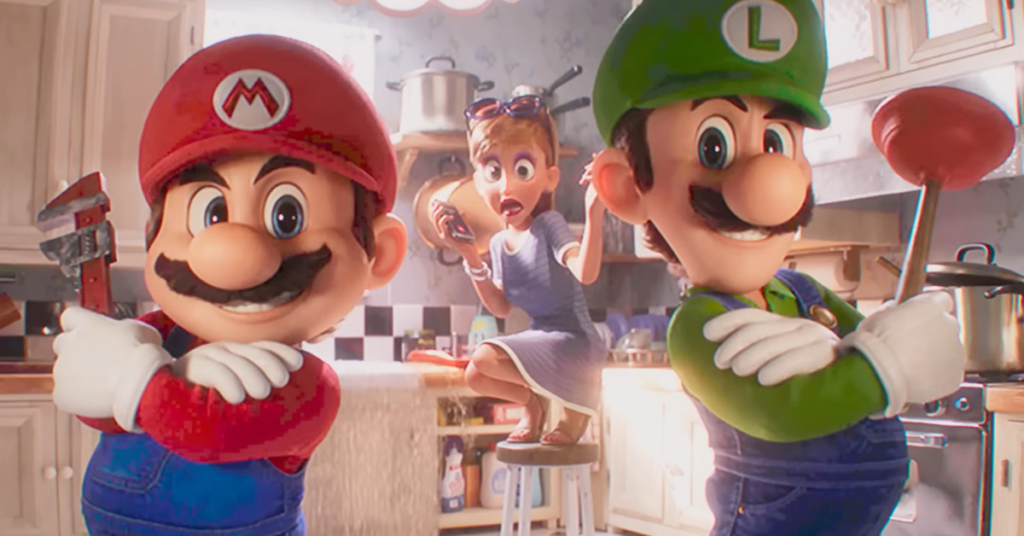 Super Mario Bros. Movies öppningsrap är en stor retro gag