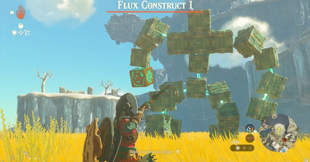 Hur man slår Flux Construct 1, använd Flux Construct 1 Core i Zelda: Tears of the Kingdom