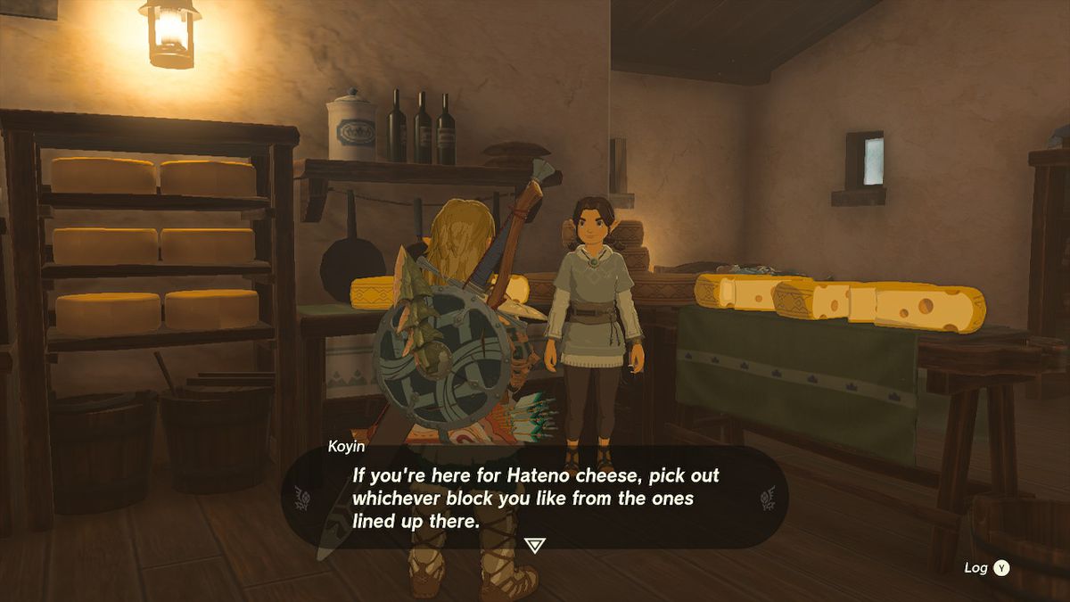 Koyin vill sälja ost i Zelda: Tears of the Kingdom