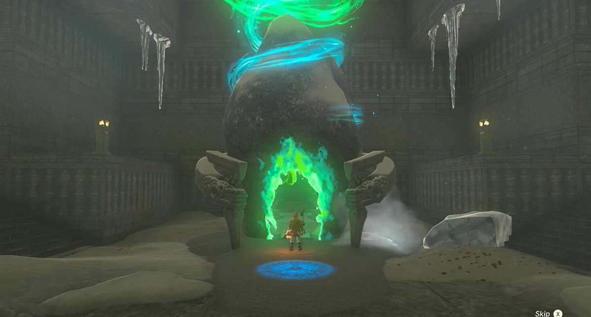 The Mayaotaki Shrine opening in Zelda: Tears of the Kingdom