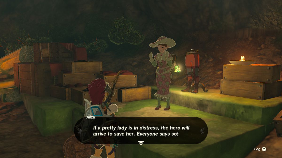 Skräddaren Aliza riktar sin tacksamhet till Link för att hon räddade henne i Zelda: Tears of the Kingdom