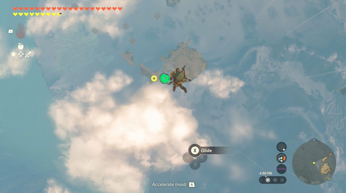 Link faller mot East Hebra Sky Archipelago i Zelda: Tears of the Kingdom