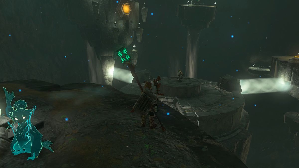 Link går ner till Starview Island i Zelda: Tears of the Kingdom