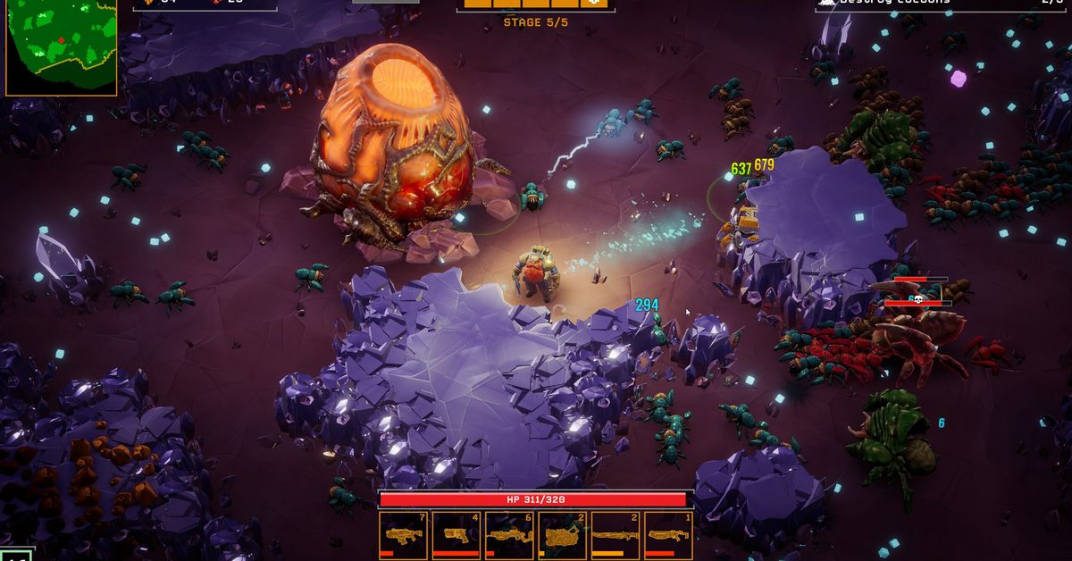 Deep Rock Galactic spinoff lägger till gruvdrift till Vampire Survivors, och det fungerar