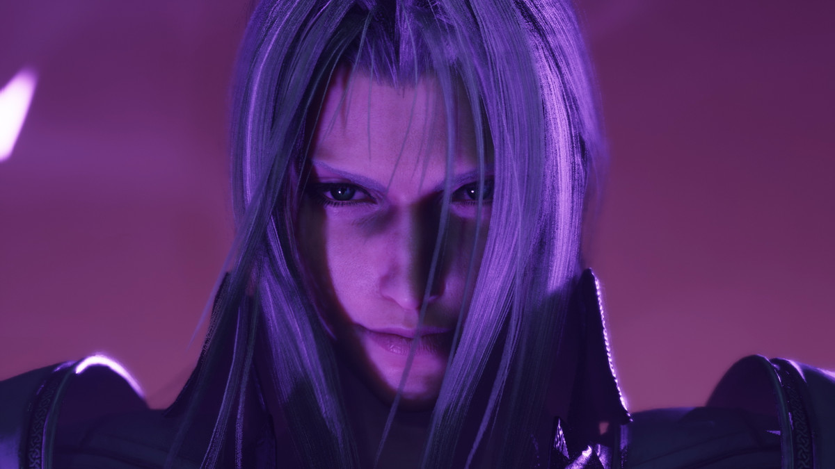 Sephiroth ler illa i en promobild för Final Fantasy 7 Rebirth