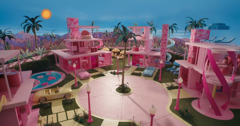 Barbie-filmset använde så mycket rosa färg att det orsakade brist