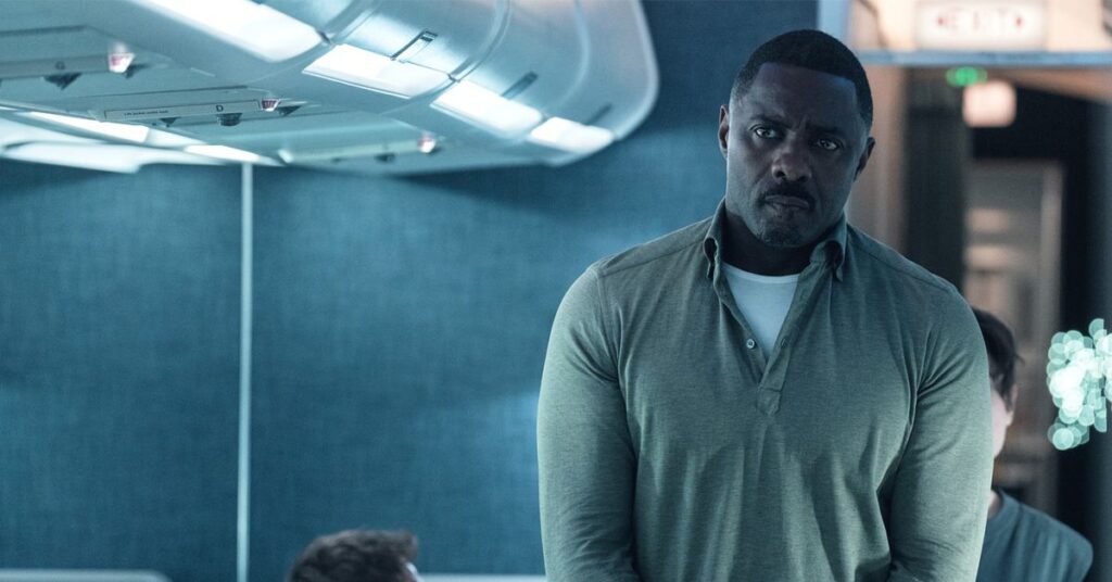 Årets bästa thriller är ett tv-program om Idris Elba på ett flygplan