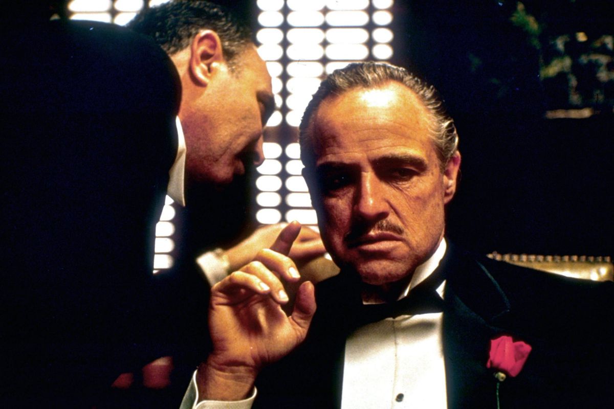 Marlon Brando as Don Vito Corleone in The Godfather (1972).