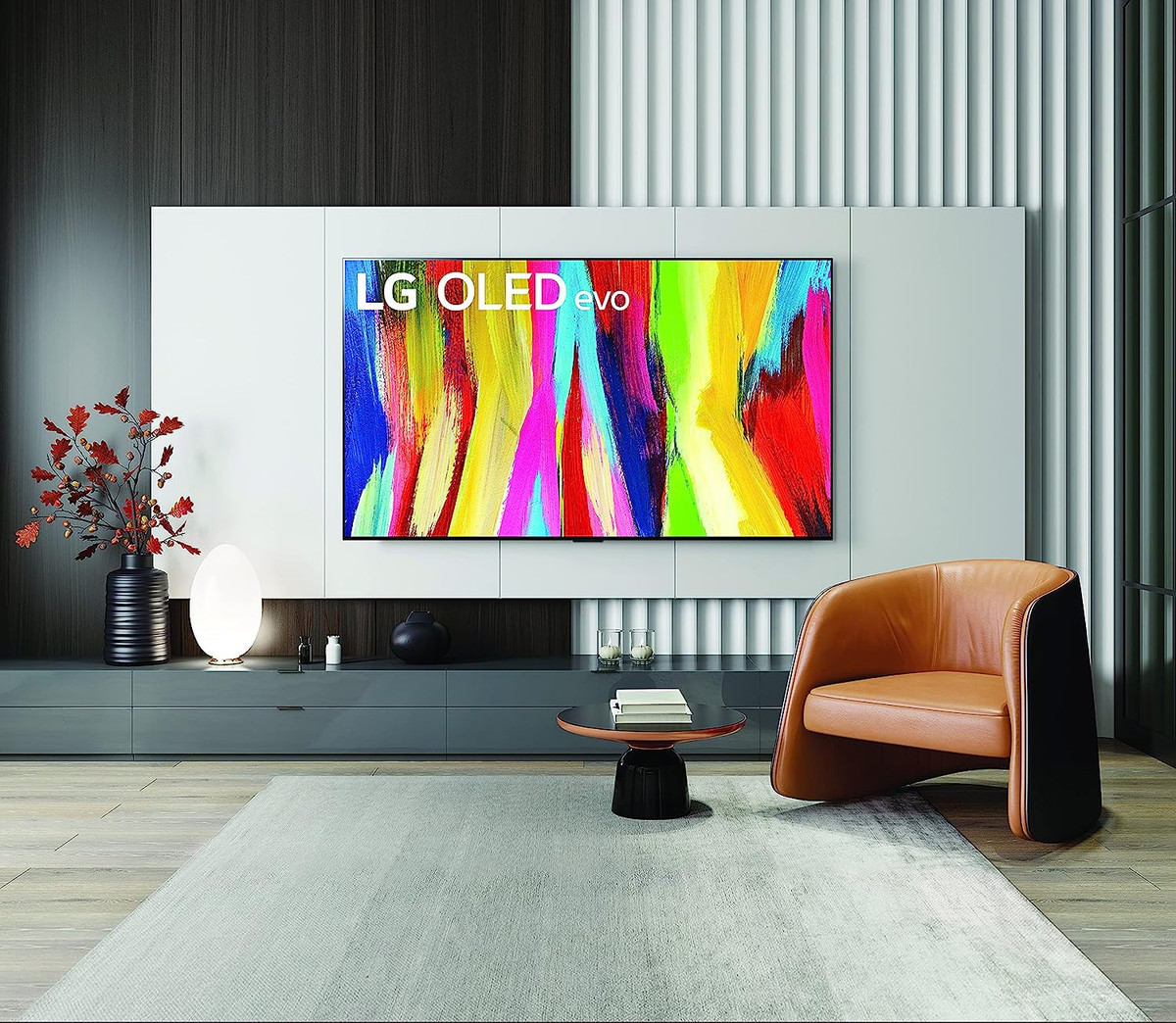 En bild på LG C2 OLED-TV:n