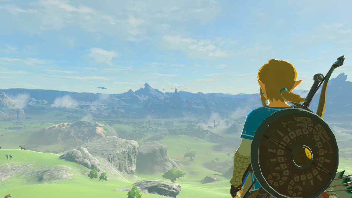 The Legend of Zelda: Breath of the Wild - Länk tar in en utsikt