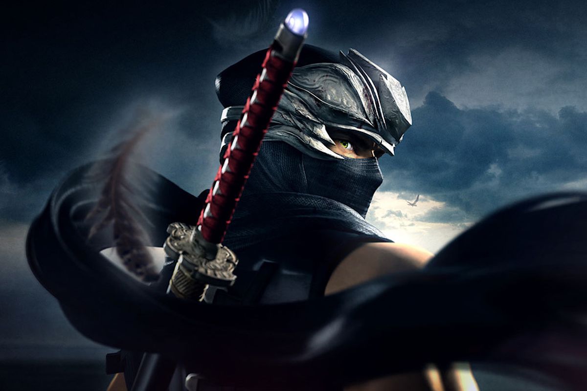 Reklamkonstverk av Ryu Hayabusa från Ninja Gaiden Sigma 2