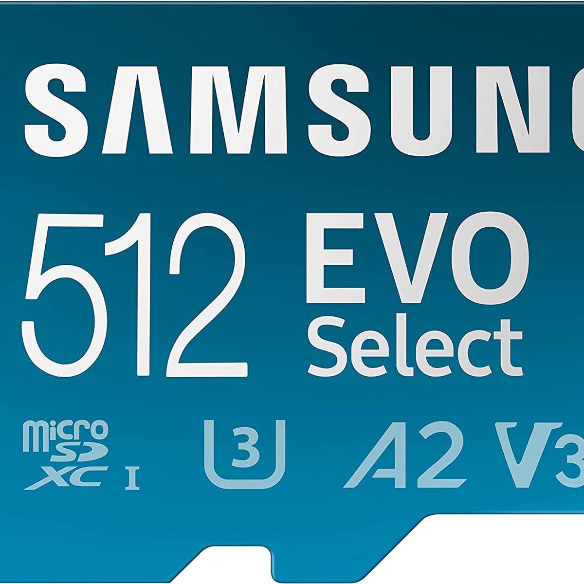 produktbild på samsung 512 gb evo select microSD-minneskort