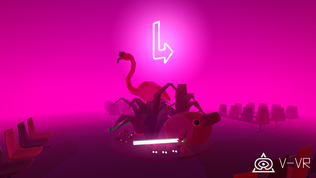 flamingos and other items bundled together in Virtual Virtual Reality