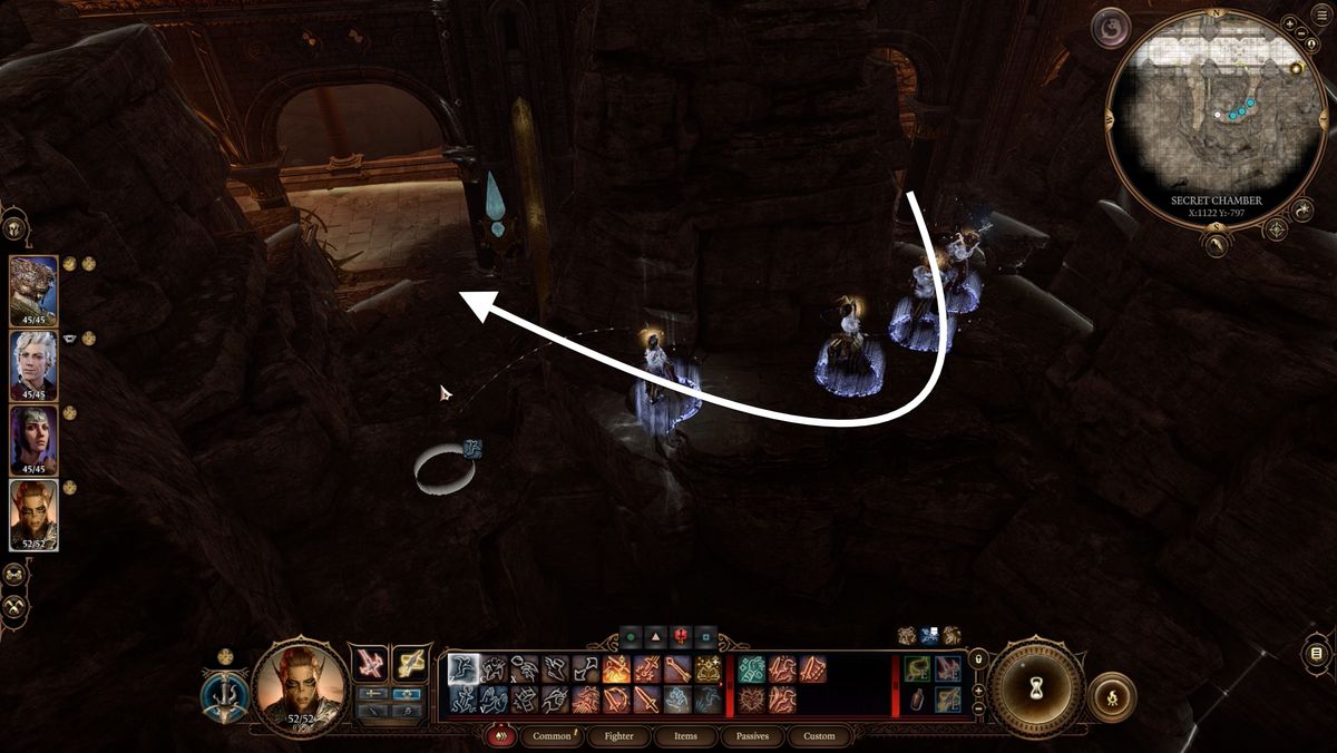 Baldur's Gate 3-spelare använder en dold väg för att navigera runt en barriär i den hemliga kammaren
