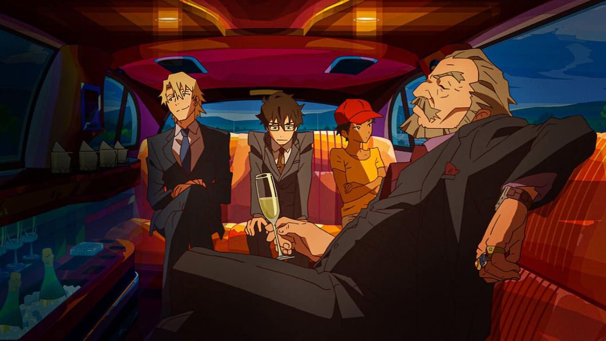 the crew from Great Pretender anime