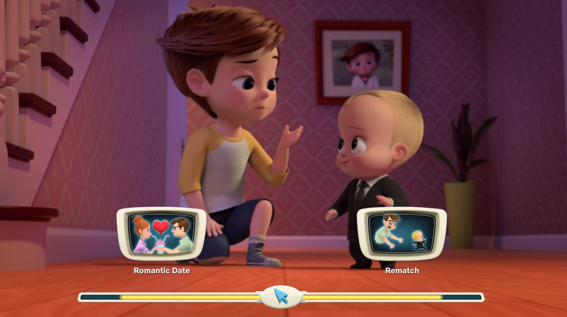 boss baby and his brother making a choice 