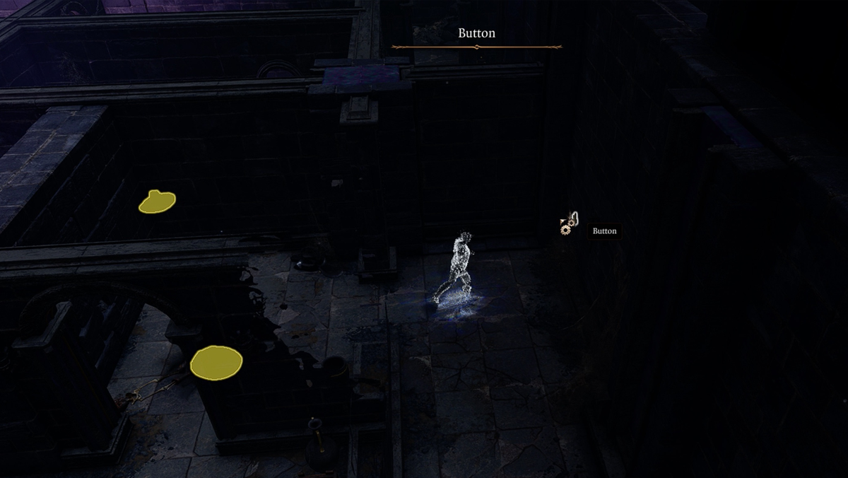 Baldur's Gate 3 Wall använder Invisibility för att navigera i Soft-Step Trial i Gauntlet of Shar