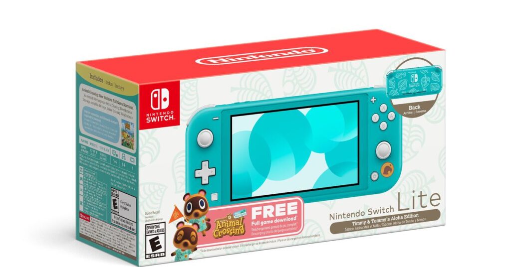 Nintendos nya Switch Lite-paket handlar om Animal Crossing