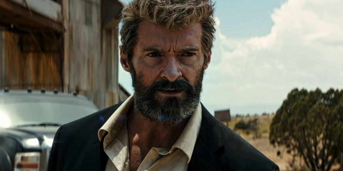 En närbild av Wolverine (Hugh Jackman) 