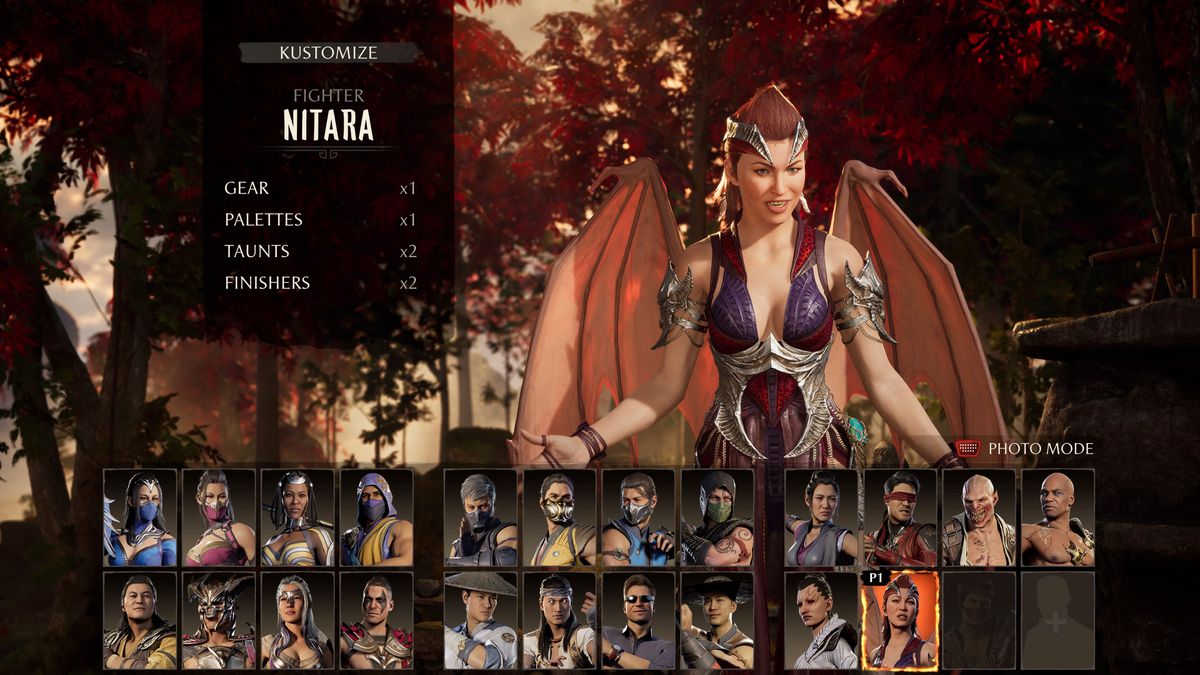 Nitara bares her teeth in Mortal Kombat 1