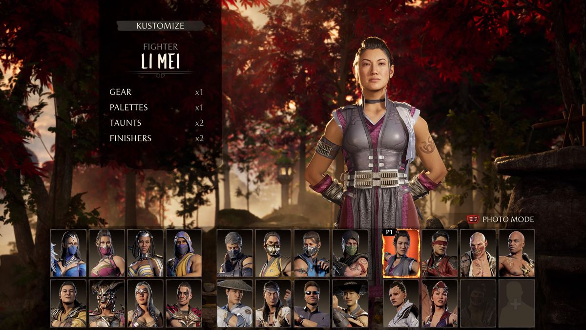 Li Mei stands at attention in Mortal Kombat 1