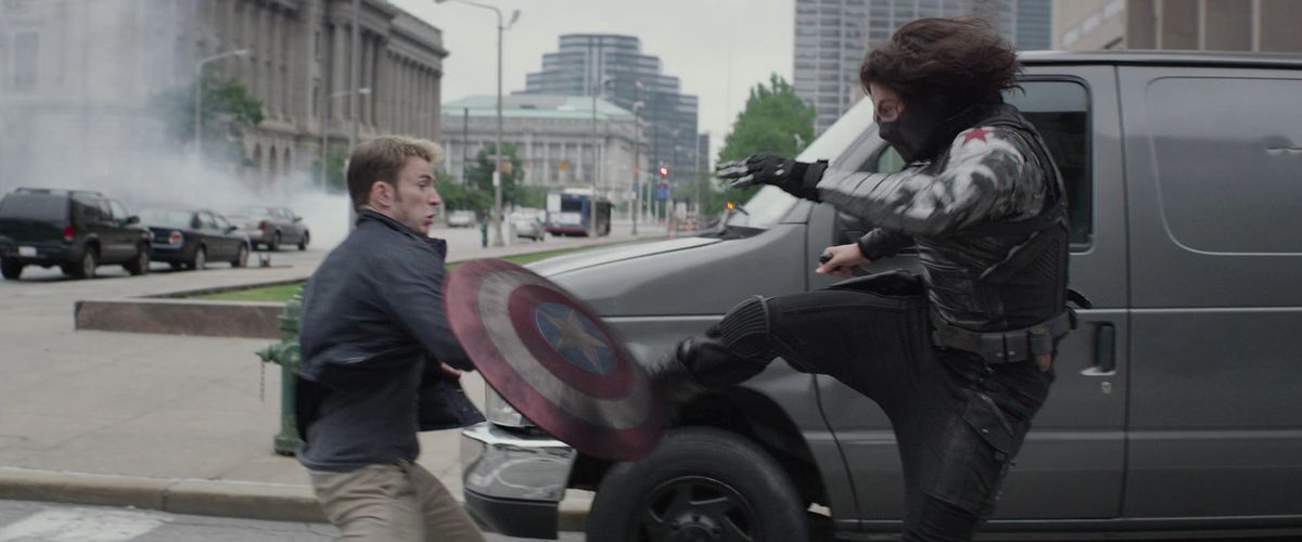 big fight in captain america: the winter soldier