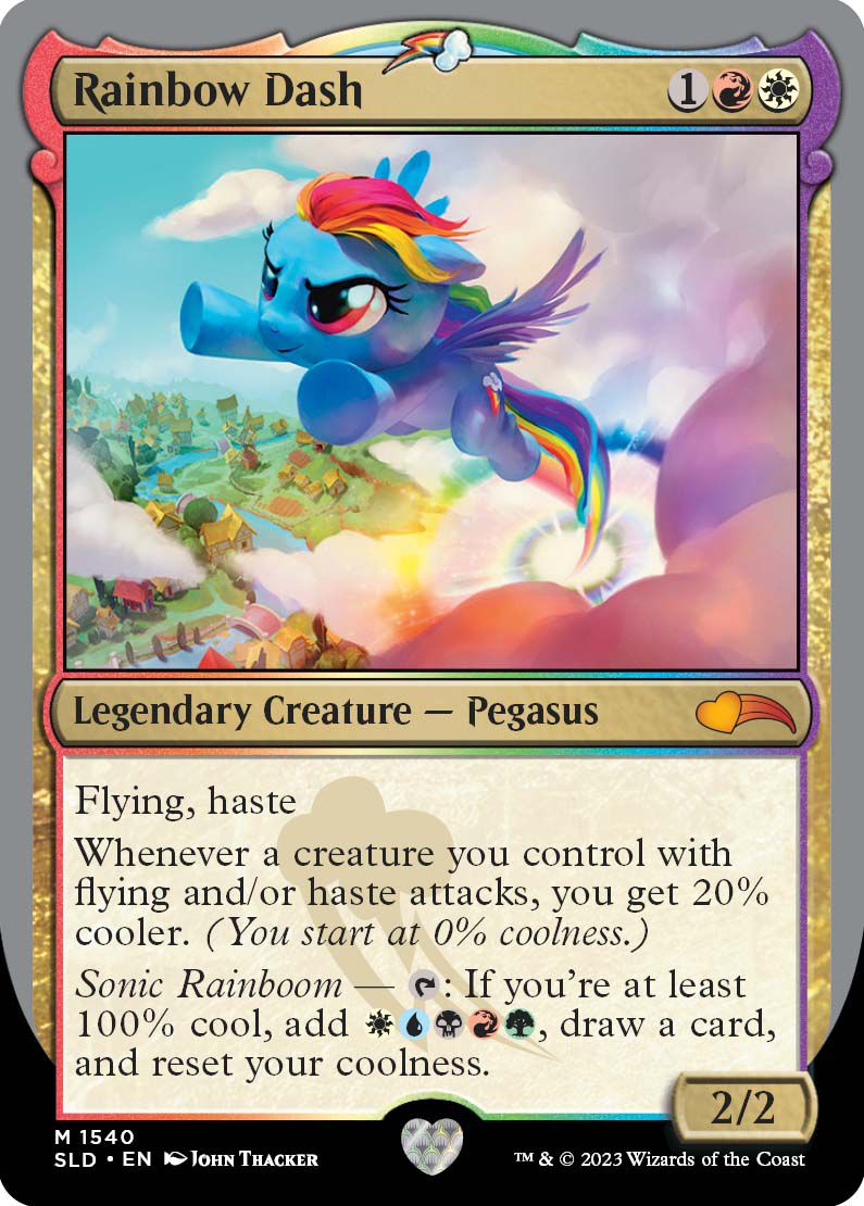 Rainbow Dash är en legendarisk varelse, en pegasus och överskattad.  Där sa jag det.