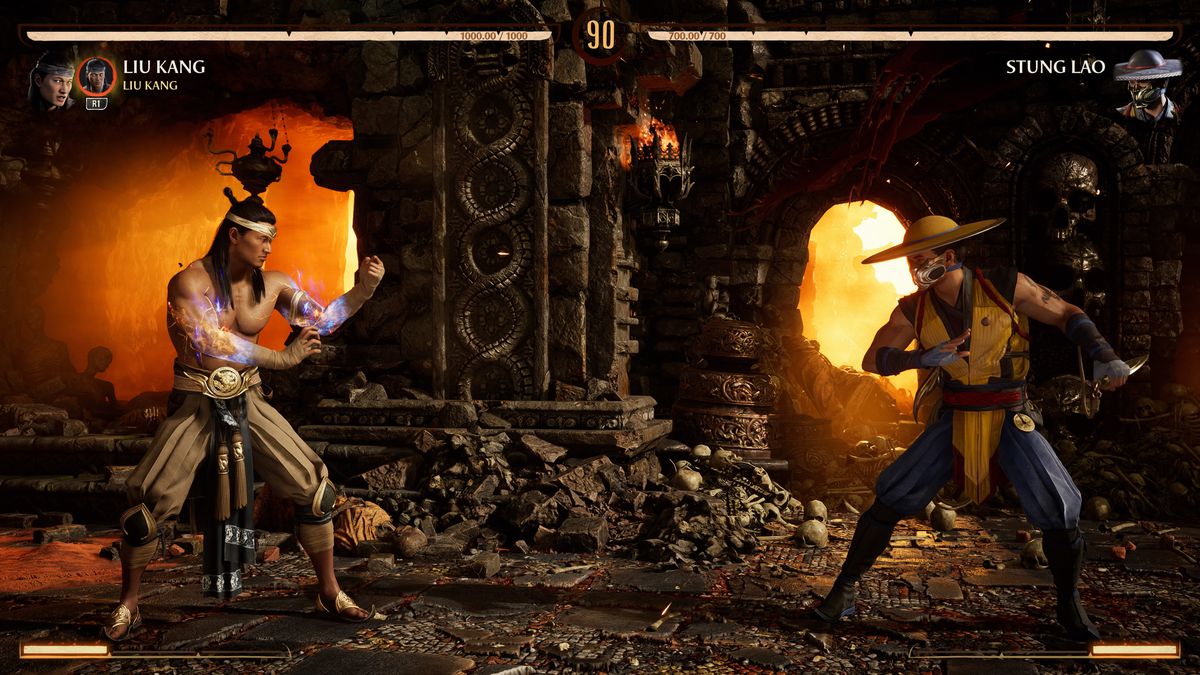 Kung Lao möter Stung Lao i en skärmdump från Mortal Kombat 1