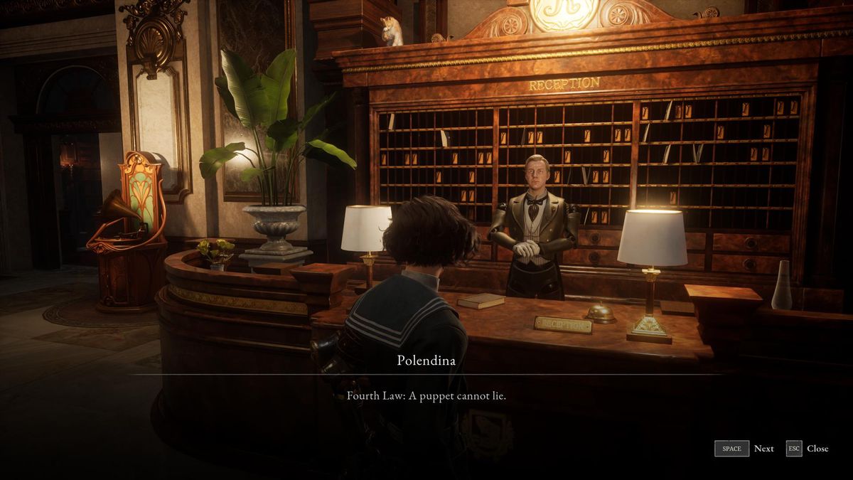 A character named Polendina tells the player that puppets can’t lie.