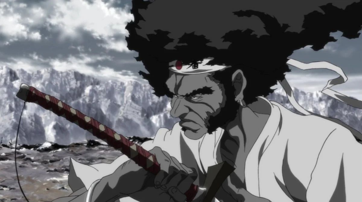 Afro Samurai, en samuraj med en afro, i Afro Samurai.