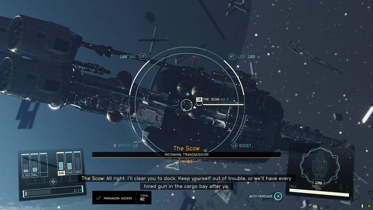 Spelaren hyllar The Scow-skeppet i Starfield
