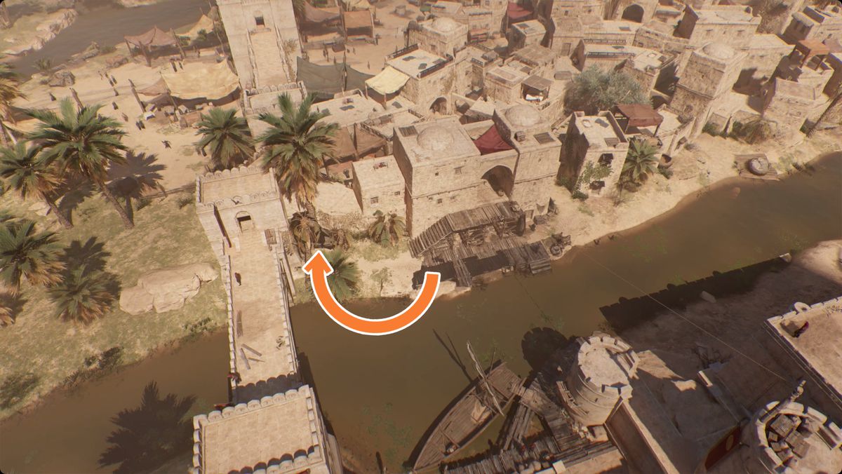 Assassin's Creed Mirage-bild som visar platsen för Find What I Stole!  Gåta